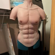 Realistic Male Body Chest Silicone Mannequin