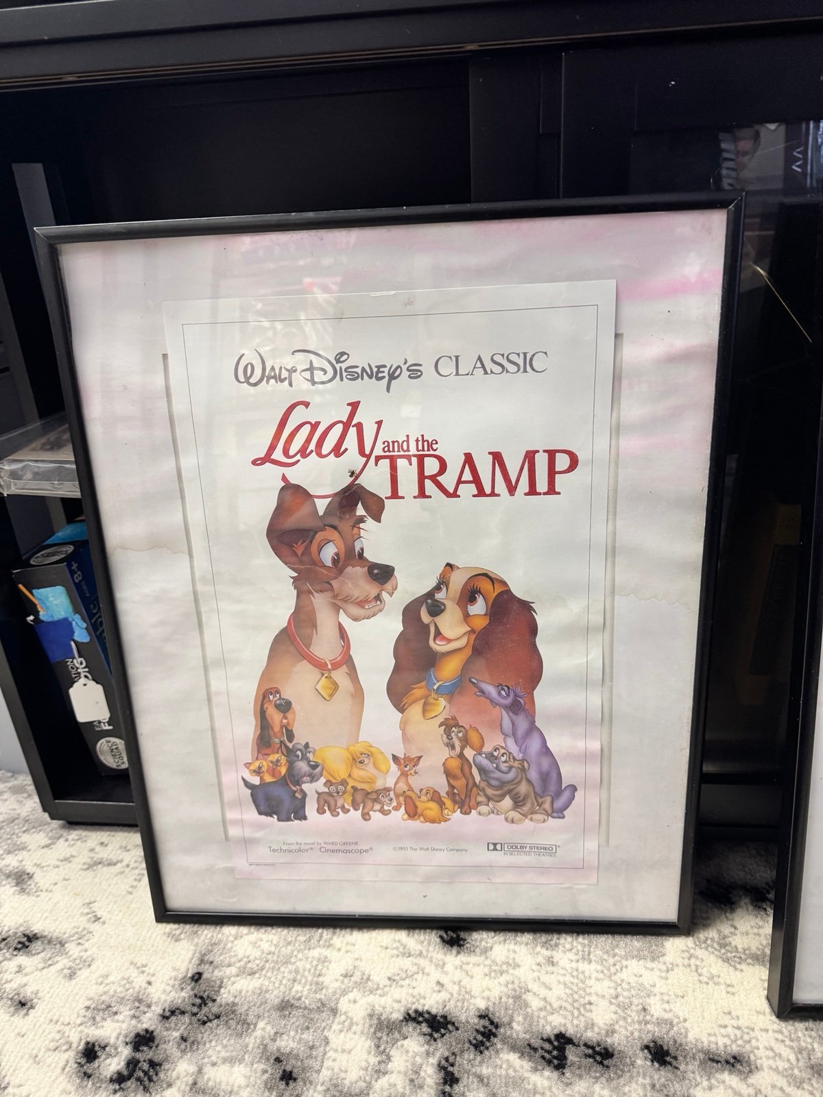 Disney's Lady and the Tramp Poster FRAMED