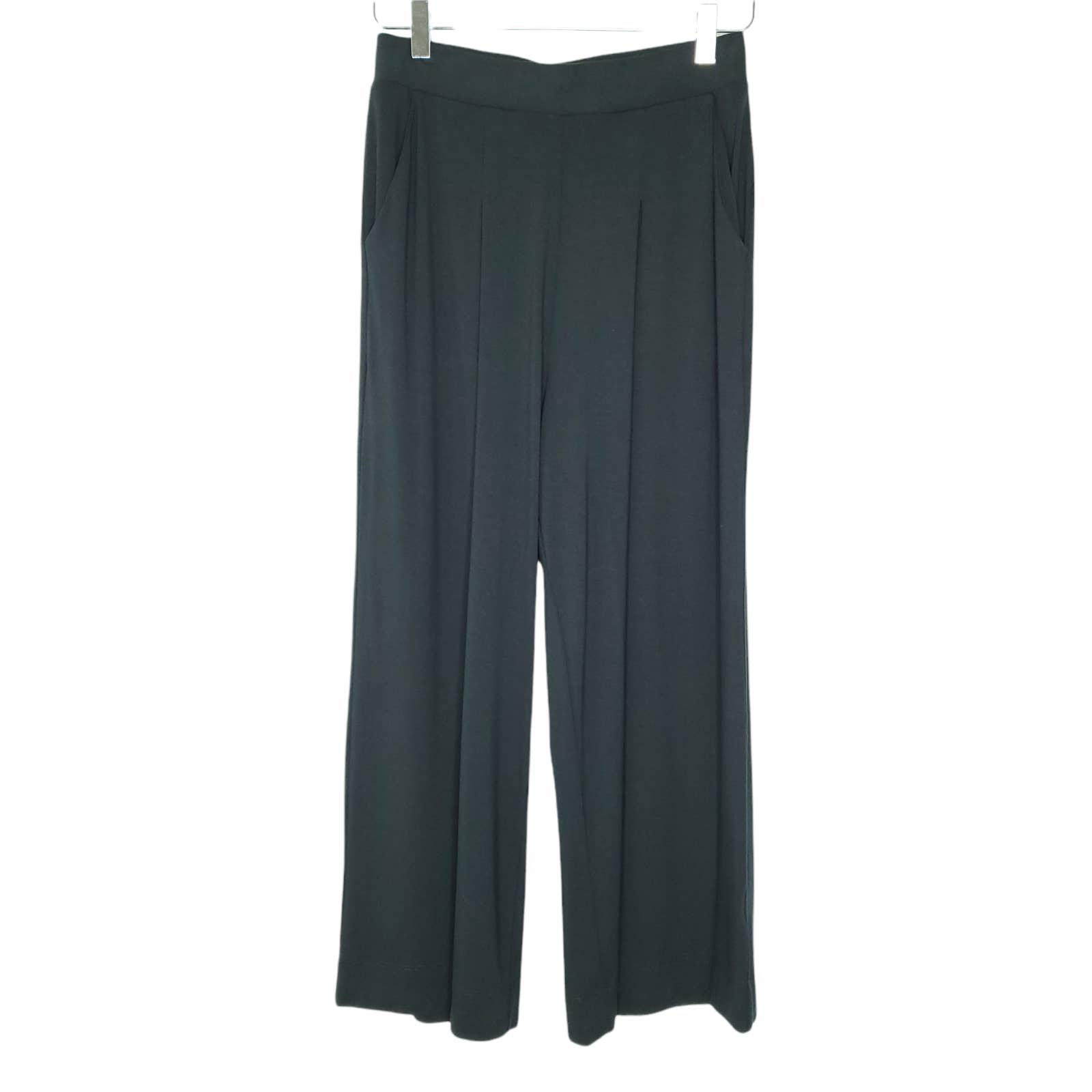 Peruvian Connection Twyla Pants XS Dark Green High Rise Cropped Culottes