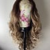 22” BROWN BLONDE OMBRE LACE FRONT WIG