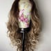 22” BROWN BLONDE OMBRE LACE FRONT WIG