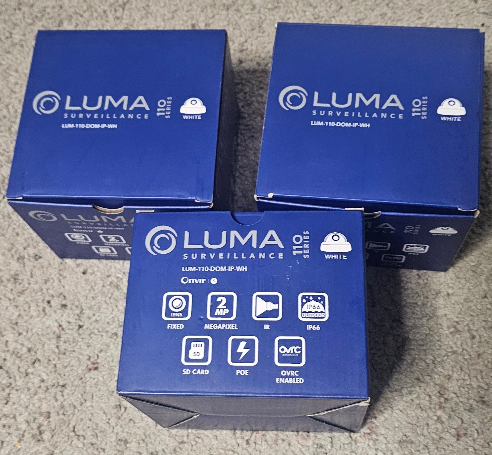 LUMA  Luma 110 Series Outdoor Dome IP Surveillance Camera White LUM-110-DOM-IP-W