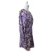 A.L.C. Floral Paisley Poplin Mini Dress Purple, Pink, Tan Women 12 3/4 Sleeve