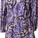 A.L.C. Floral Paisley Poplin Mini Dress Purple, Pink, Tan Women 12 3/4 Sleeve