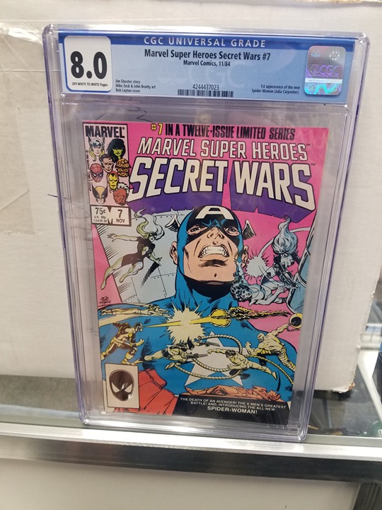MARVEL SUPER HEROES SECRET WARS #7 CGC 8.0