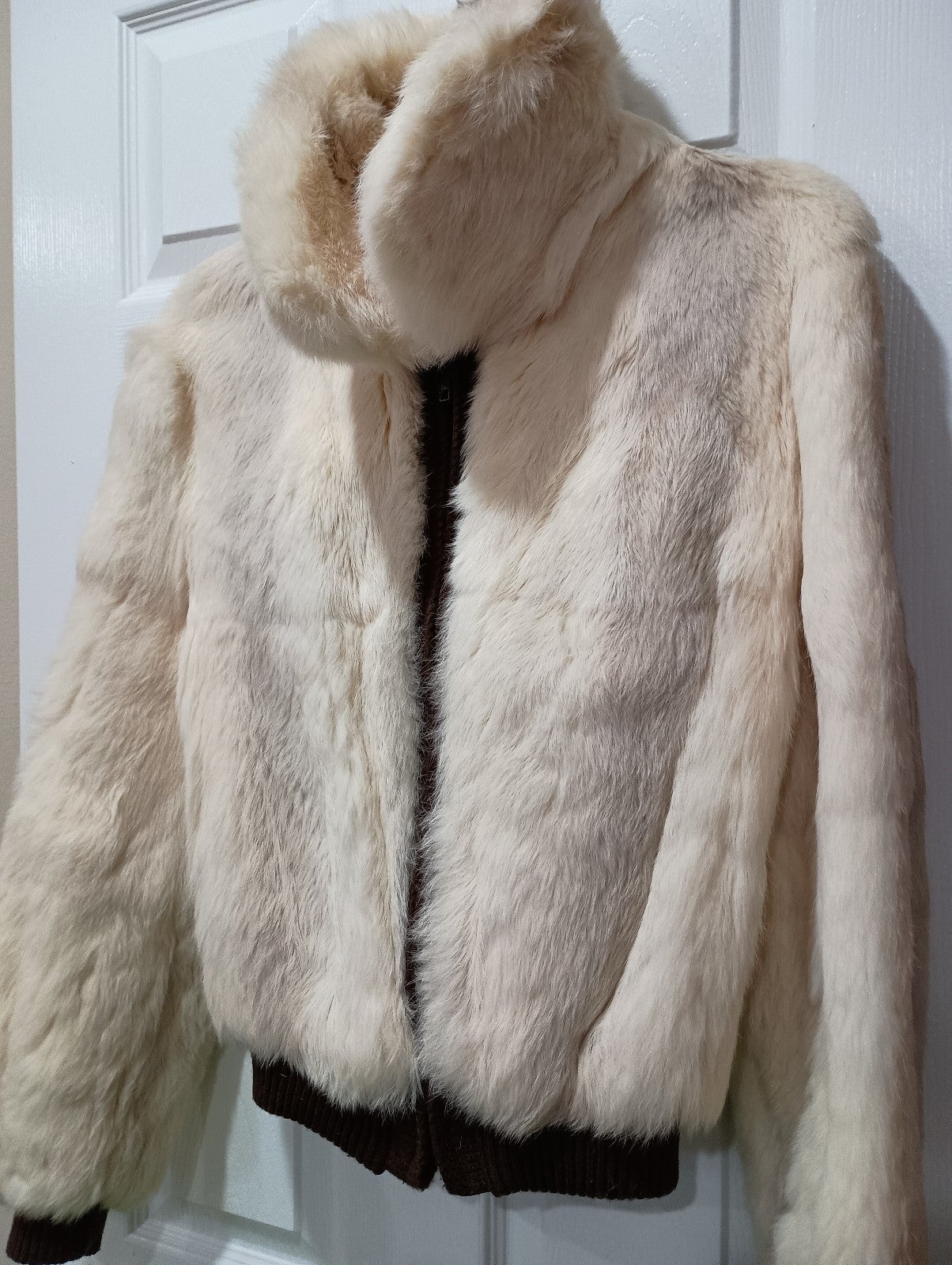 Bomber style Fur Coat