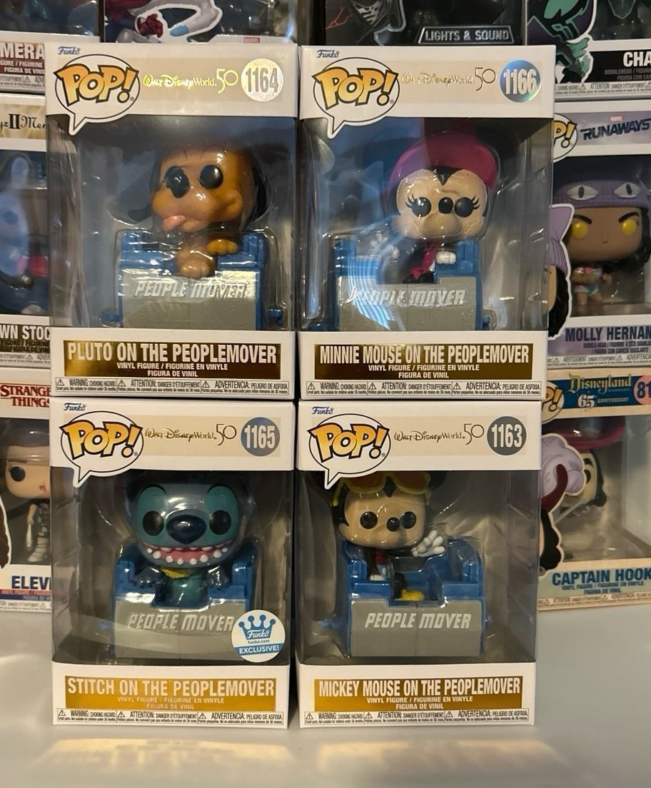 Funko Pop! Walt Disney World 50 PeopleMovers lot of 4
