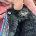 NEW Dr. Martens 1461 Quad FAUX FUR-LINED BLACK METALLIC LEATHER PLATFORM