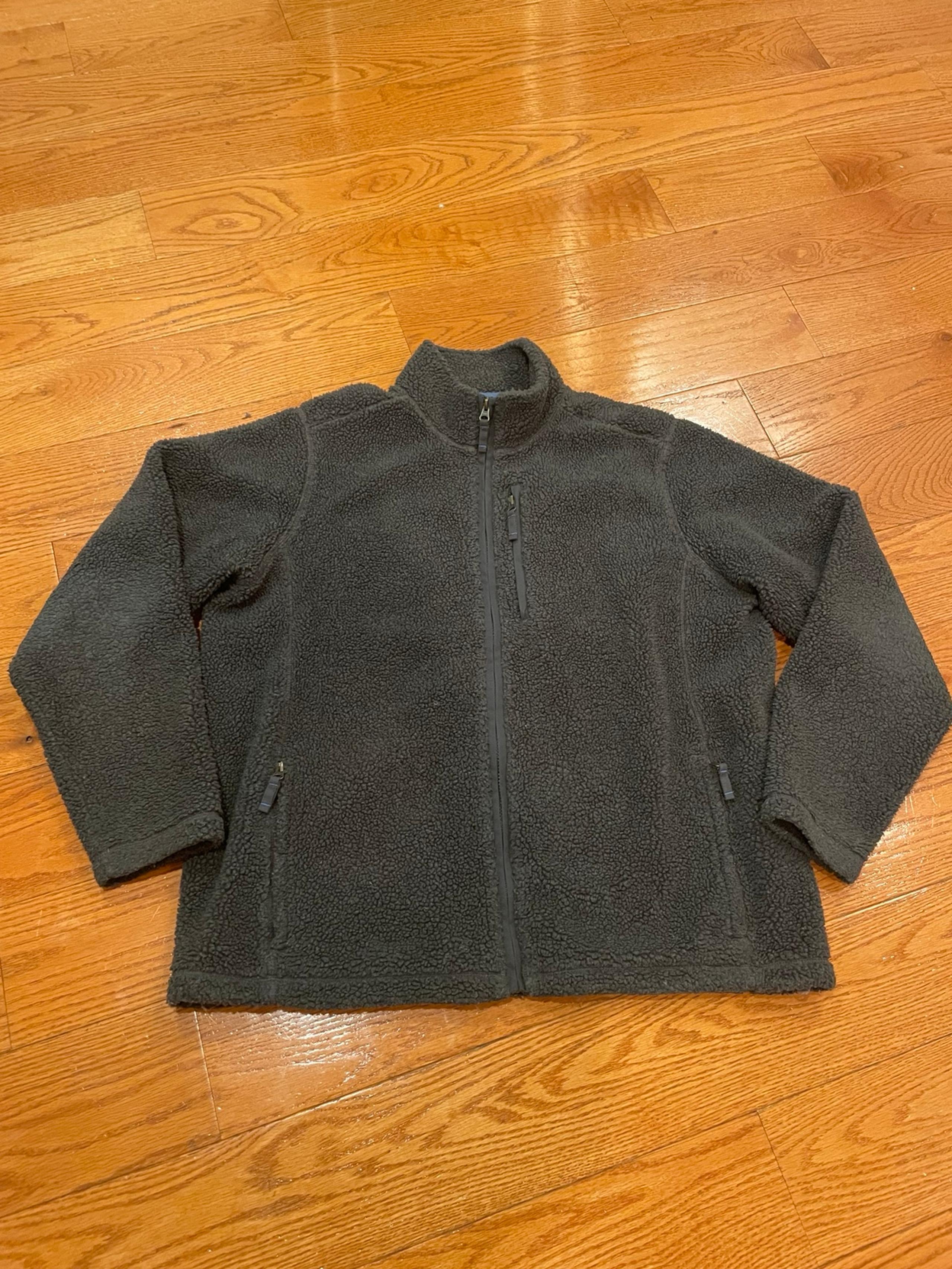 lands end navy fleece jacket