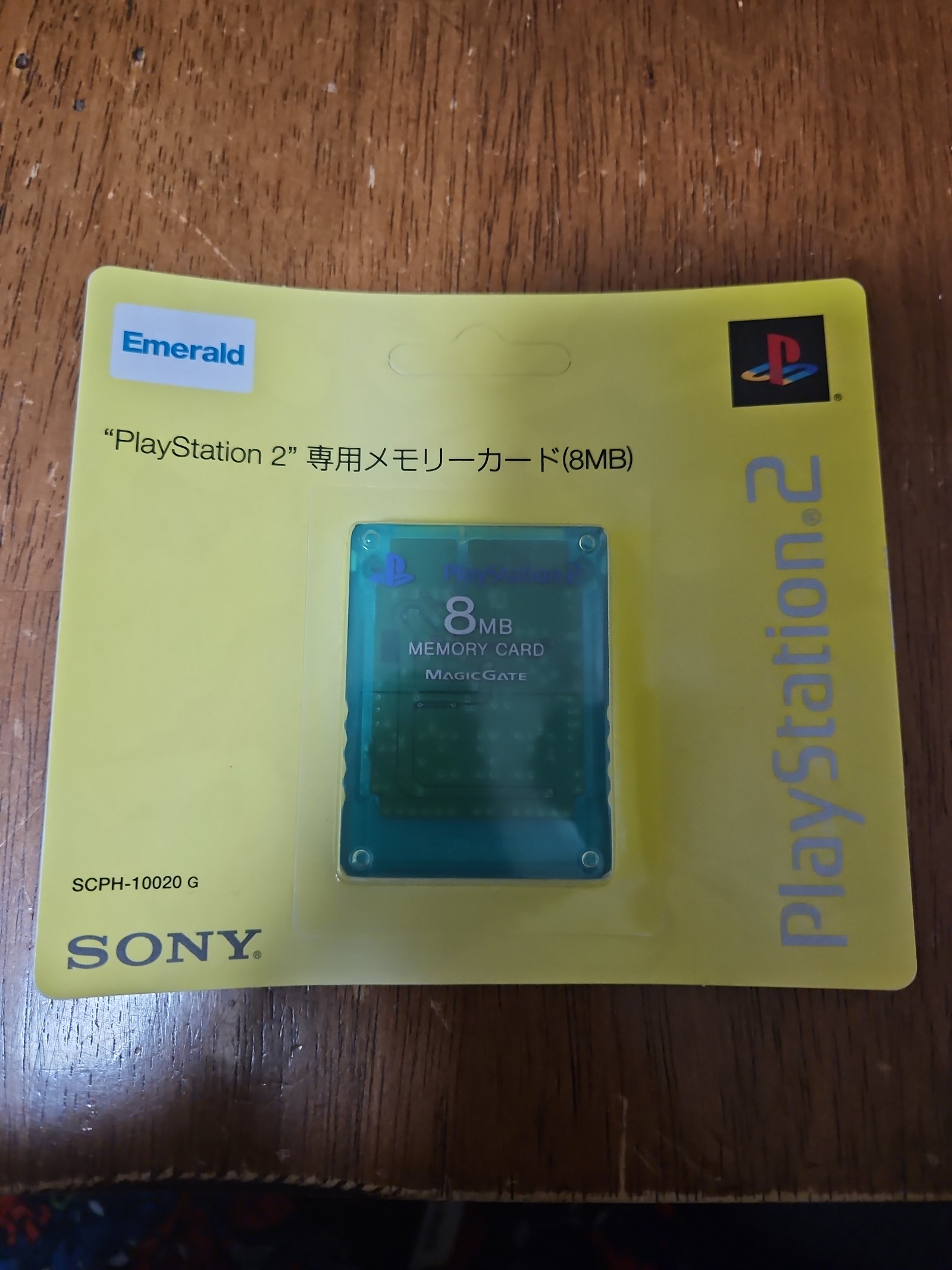 Playstation 2 emerald memory card