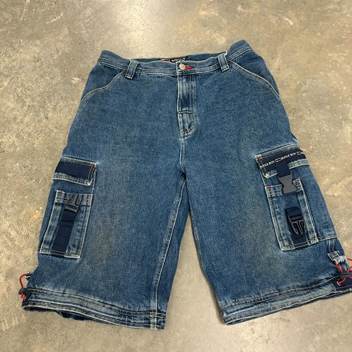 Bugle Boy Vintage s cargo skater goth shorts