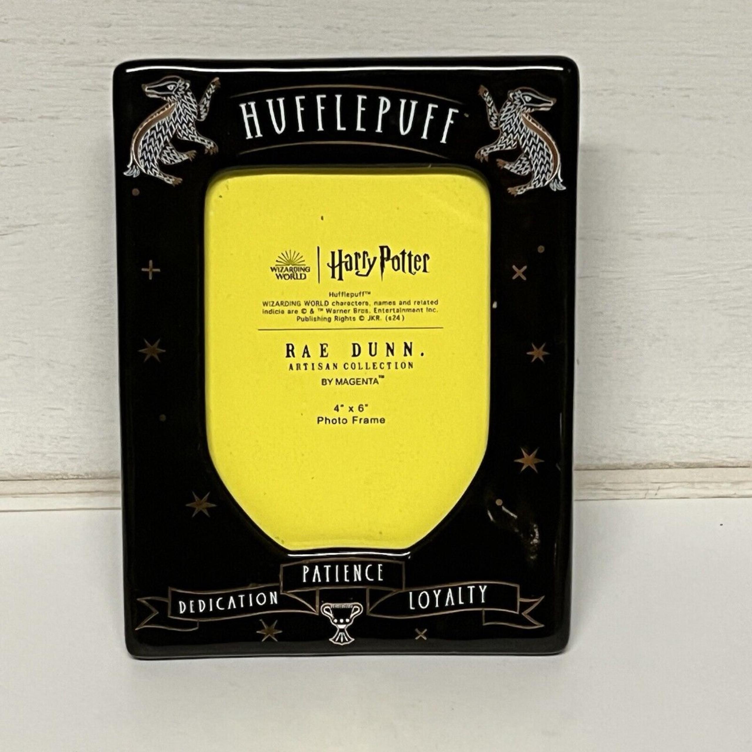 NEW Rae Dunn Harry Potter Picture Frame HUFFLEPUFF 4" x 6" Photo Hogwarts House