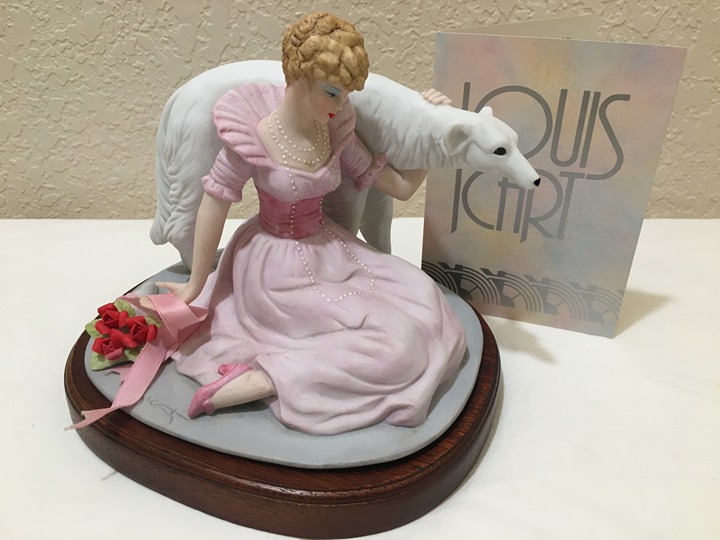 Louis Icart Figurine 1914 Coursing 1509/7500 The Heirloom Tradition 1984 H2004