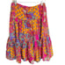 Lauren Ralph Lauren Skirt Womens Small Tiered Lined Paisley Colorful Boho Cotton