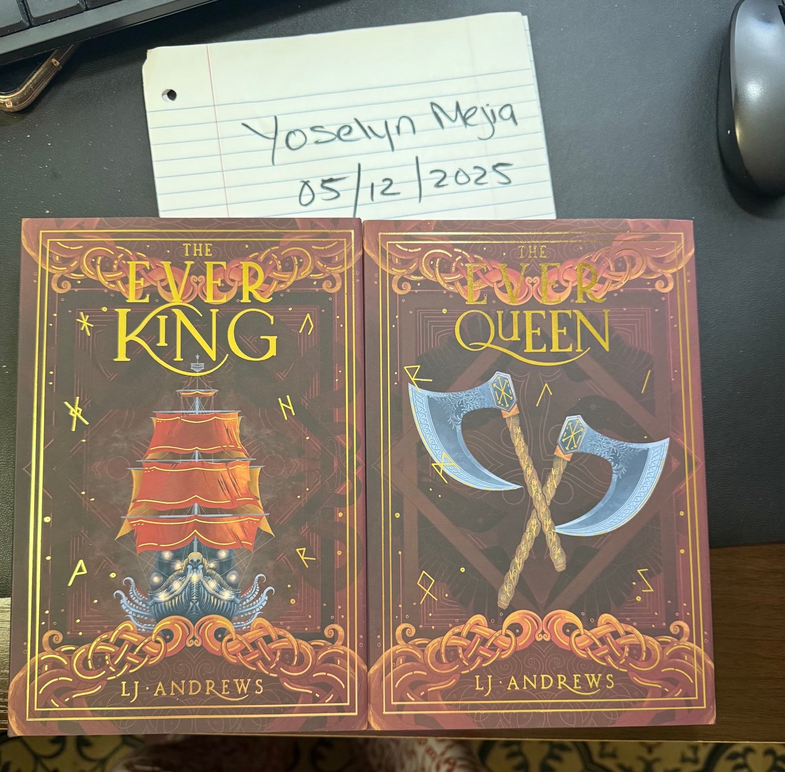 Arcane Society The Ever King & The Ever Queen by LJ Andrews Hardcover