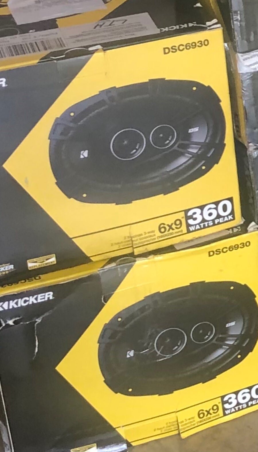 Pair Kicker 43DSC69304 DSC6930 6x9 360 Watt 3-Way Car Audio Speakers 4-Ohm DS693