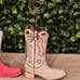 Pink Coquette Bow Cowgirl Boot Card Holders set of 2
