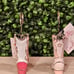 Pink Coquette Bow Cowgirl Boot Card Holders set of 2