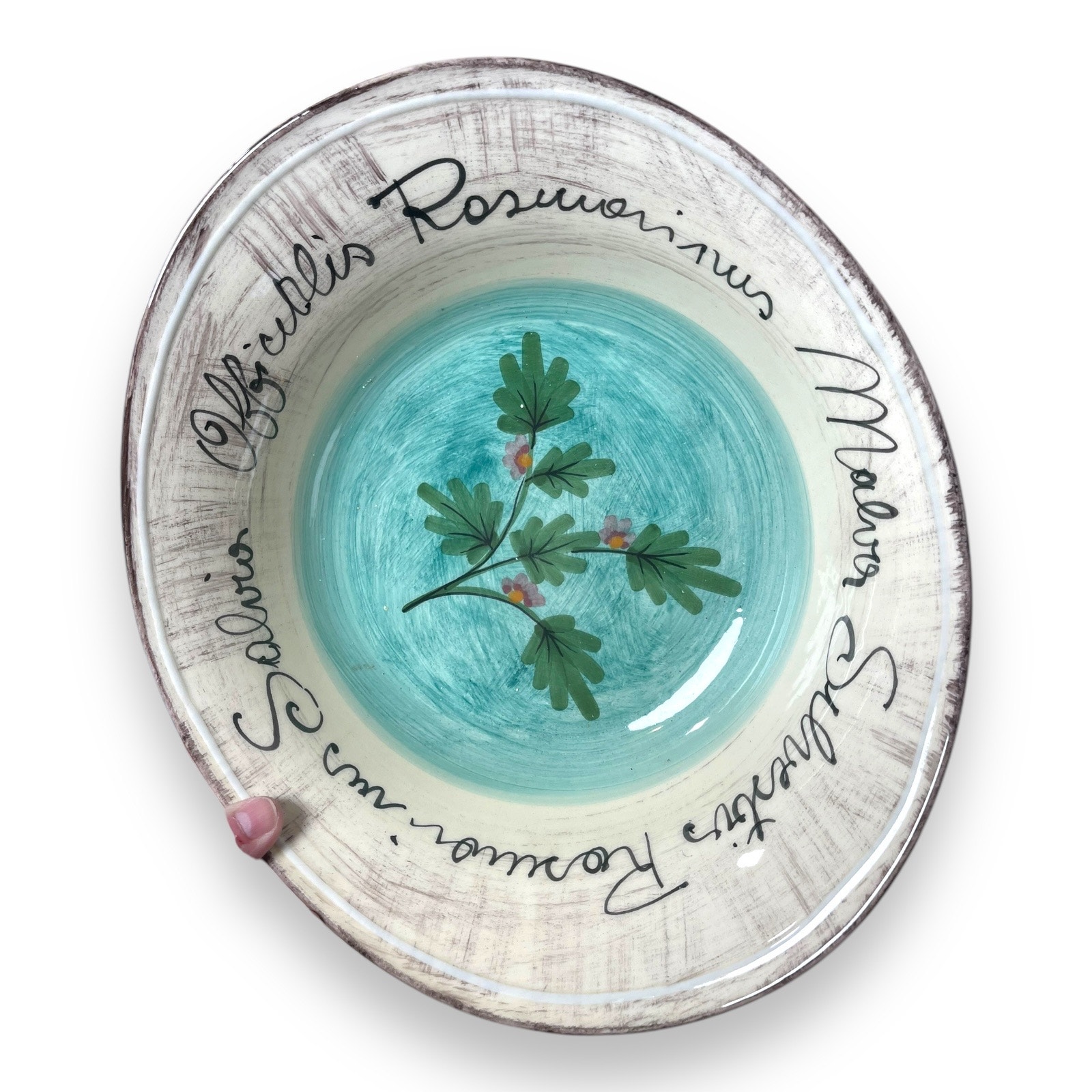 Cristina Fortini Large Serving Bowl Signed Made in Italy Ceramic