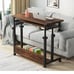 Tribesigns Portable Computer Desk with Wheels, Height Adjustable Mobile Laptop T