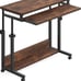 Tribesigns Portable Computer Desk with Wheels, Height Adjustable Mobile Laptop T