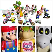 Nintendo Super Mario Action Figures Mixed Lot K'nex Toys See Description