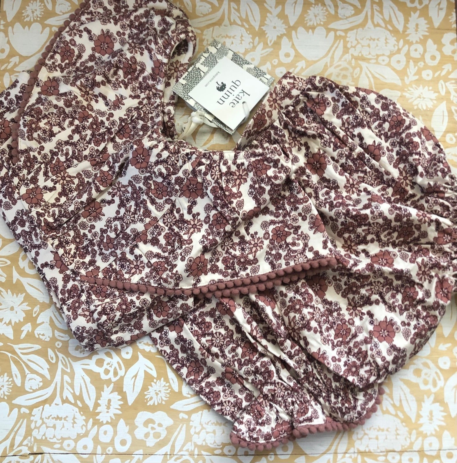 Kate Quinn pom pom pink floral ditsy set