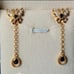Premium monte bell indicolite, butterfly earrings 0.75 ctw YG over sterling silv