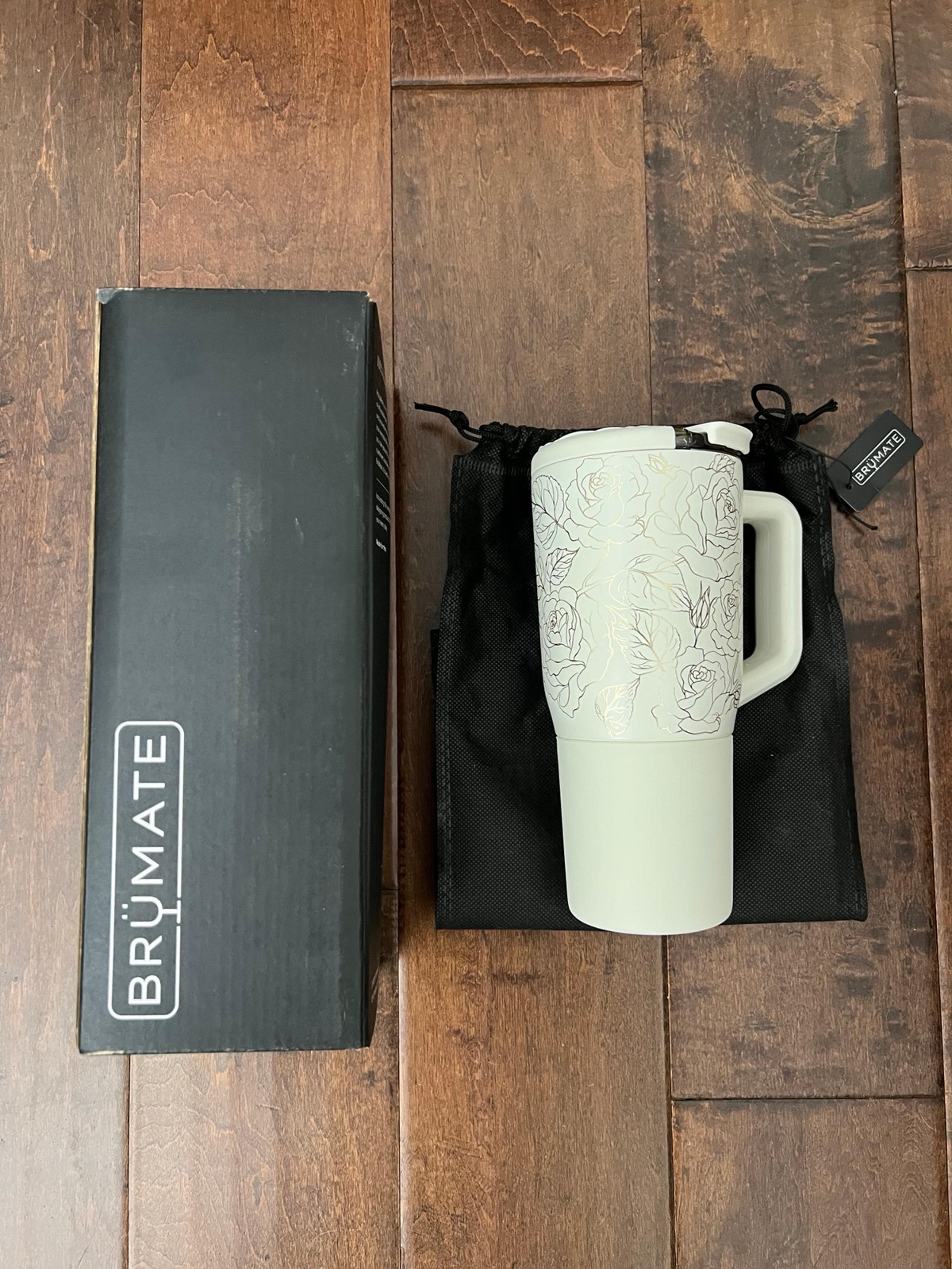 brumate enchanted rose muv 25oz multicolor handle lock lid tumbler new