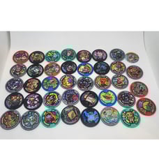 38 Yo-Kai Watch Discross Plastic Cards Medals Set Bandai Some Holo