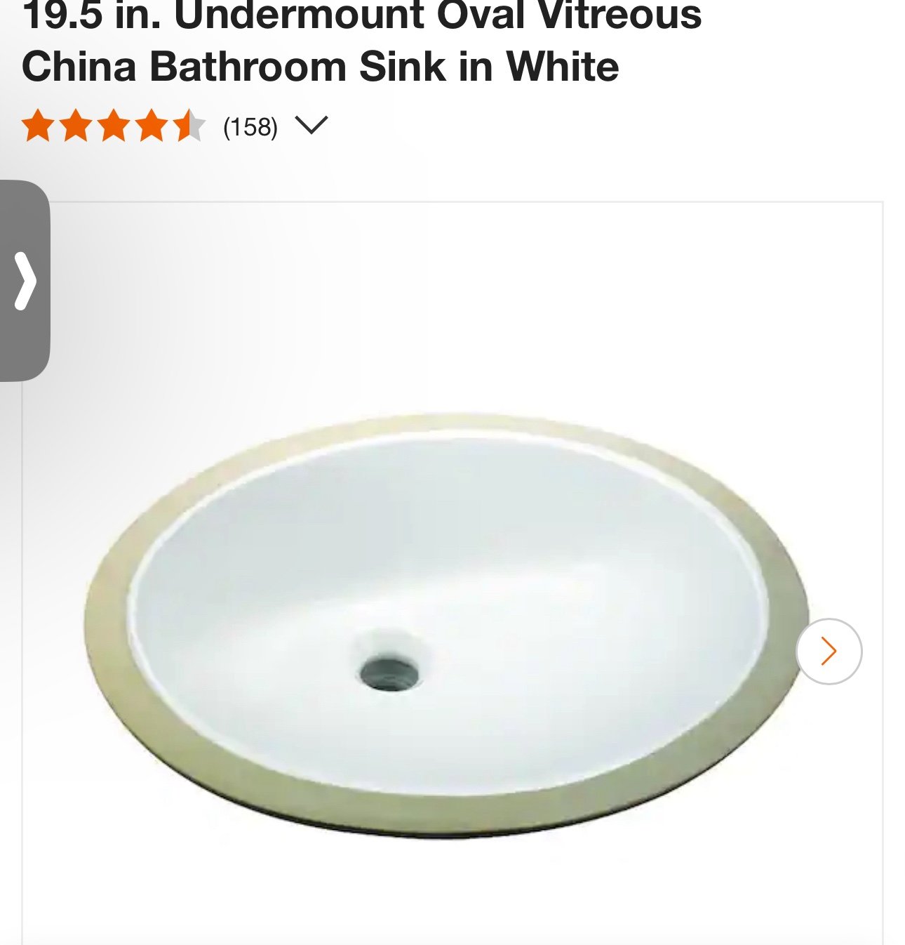 19.5 in. Undermount Oval Vitreous China Bathroom Sink in White