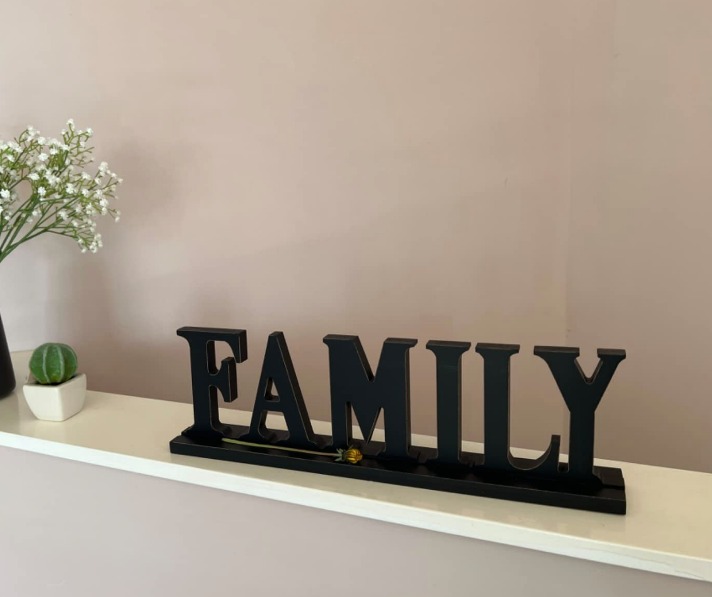 Rustic Wood Kitchen Sign for Home Decor, Decorative Wooden Cutout Word Decor