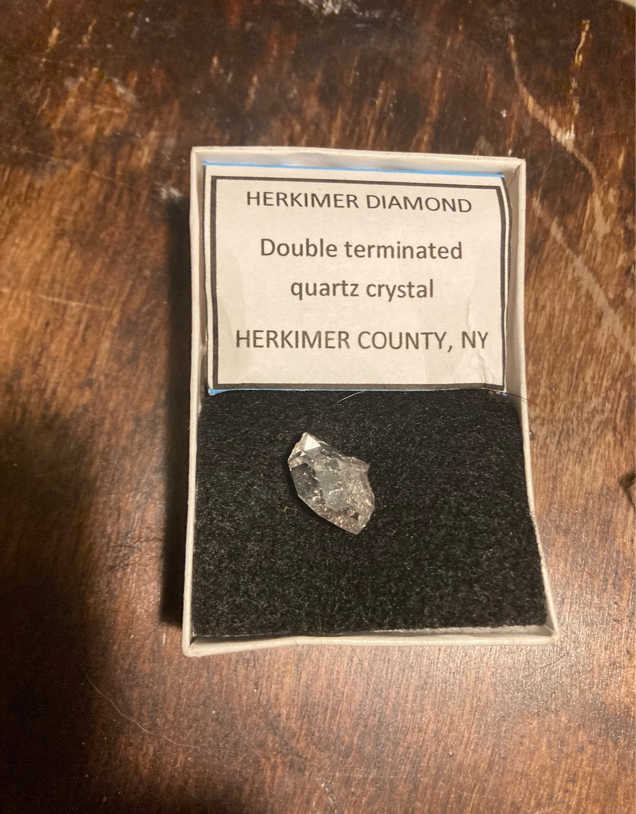 Herkimer Diamond ( double terminated) quartz crystal