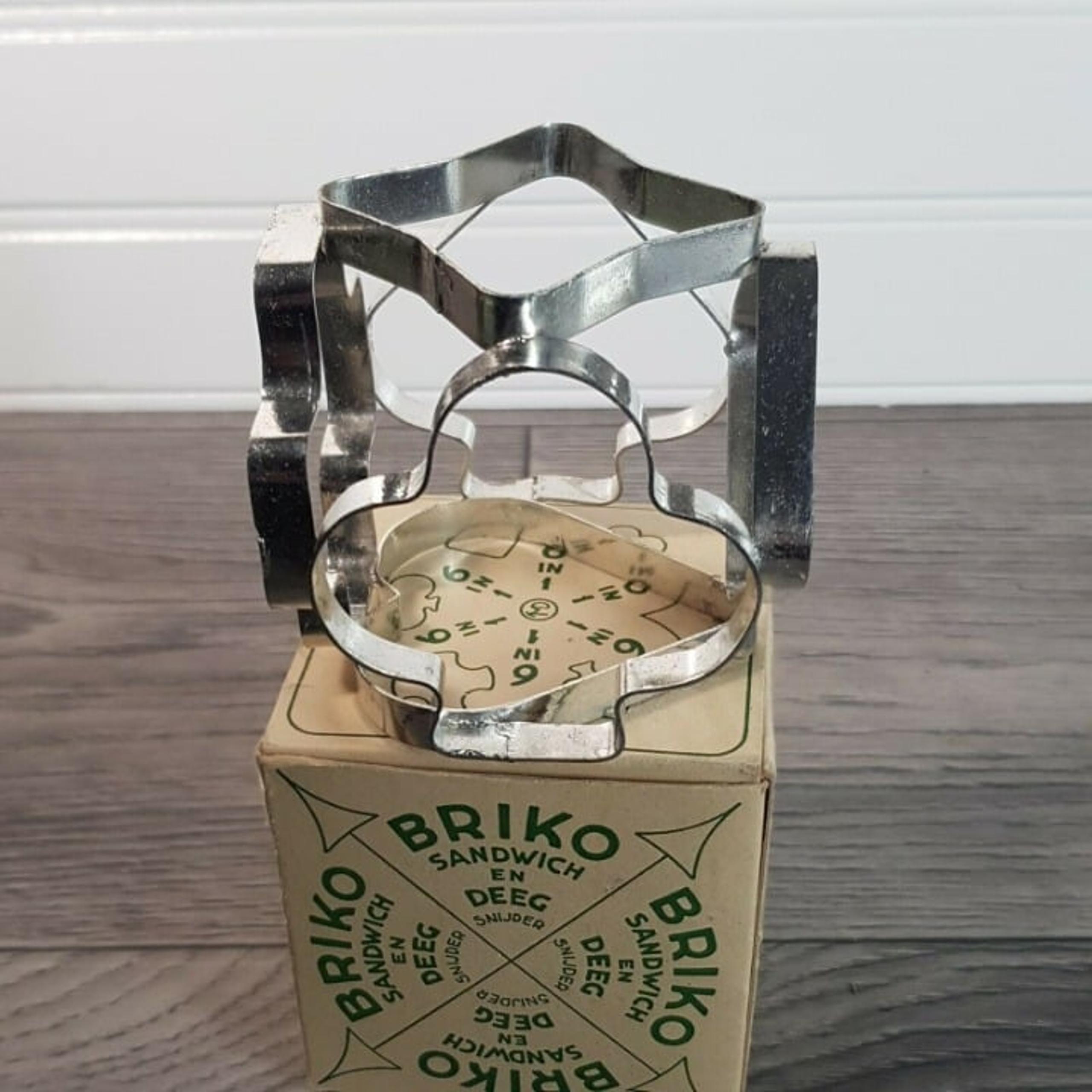 Vintage BRIKO Metal Cookie, Pastry Dough & Biscuit Cutter ~ Luxembourg, Germany