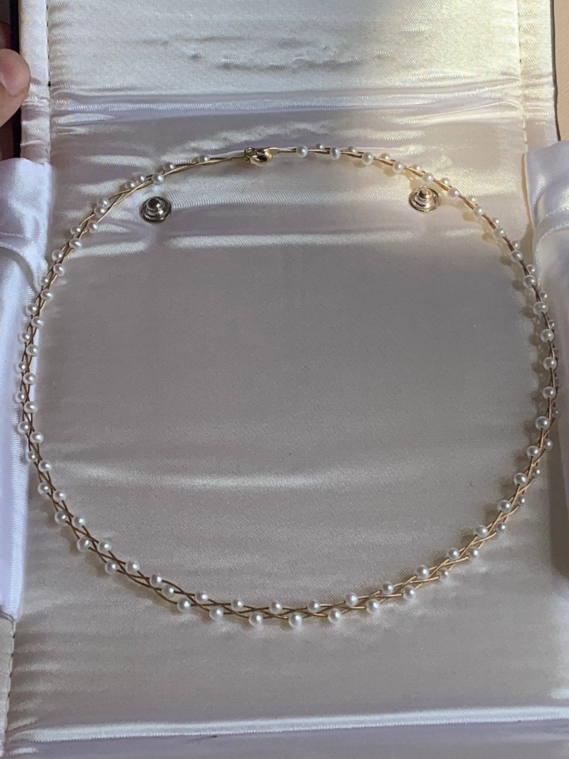 14k gold Pearl Necklace