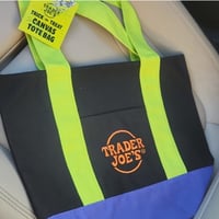Trader joes trick or treat bag black and green