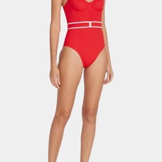 Solid & Striped red one piece swimsuit