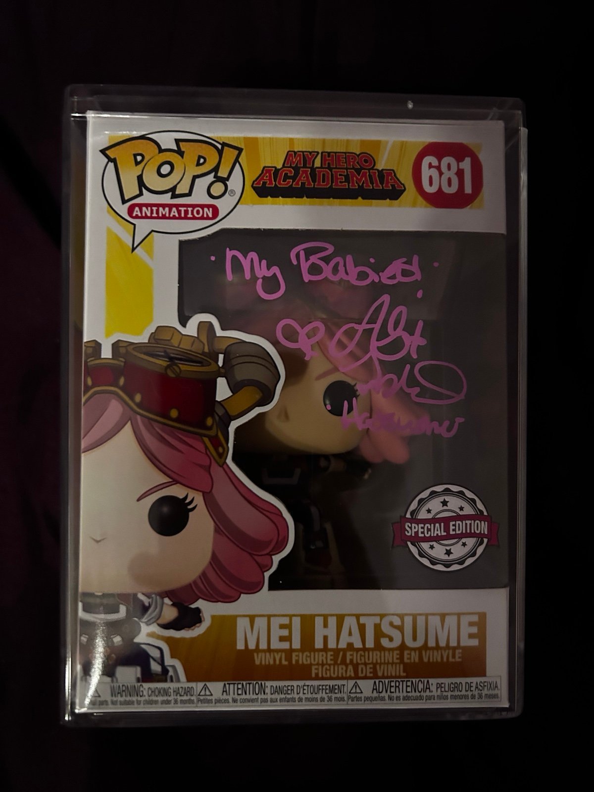 SIGNED Mei Hatsume MHA Funko Pop 681