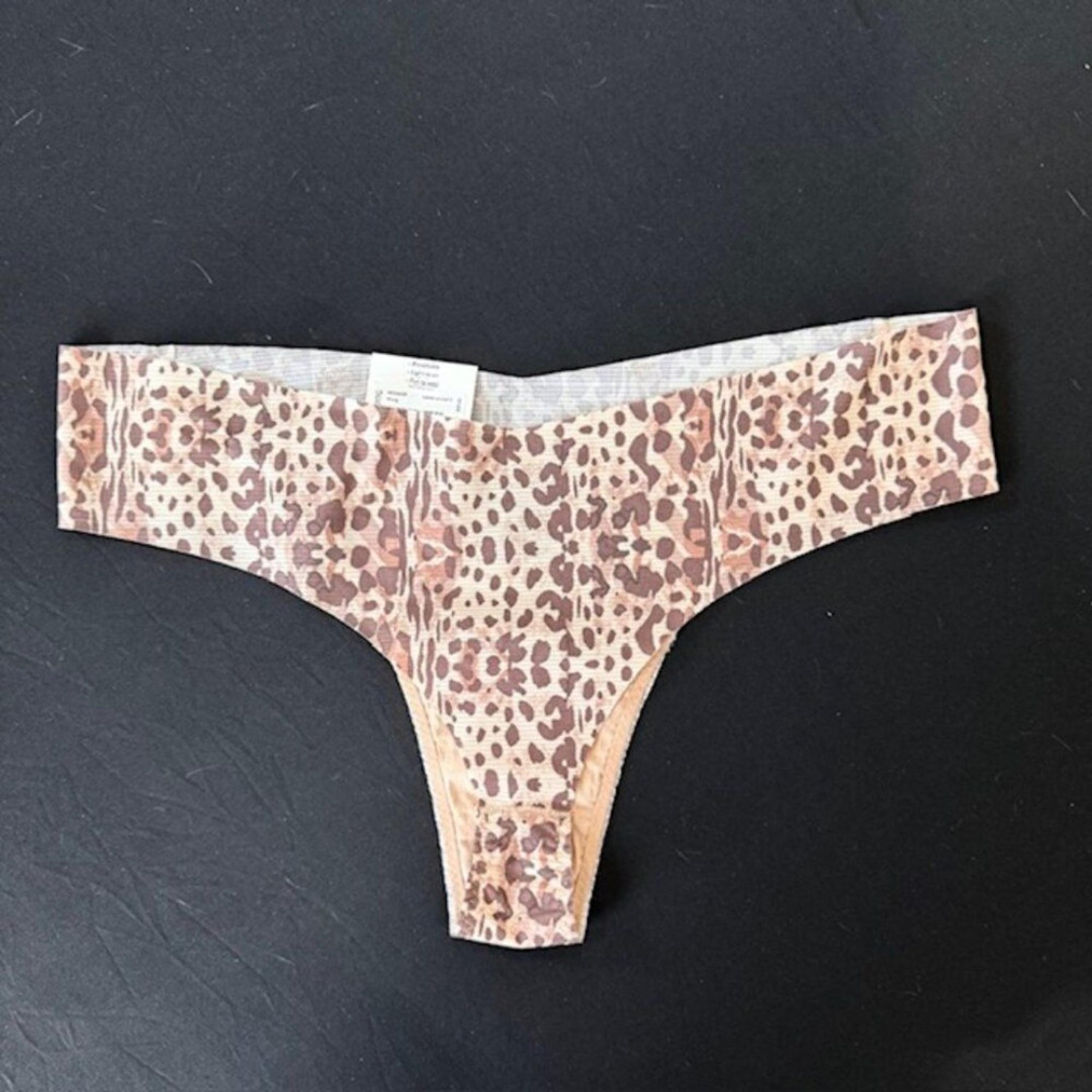 SPANX Under Statements Leopard Print Thong - Size 1X