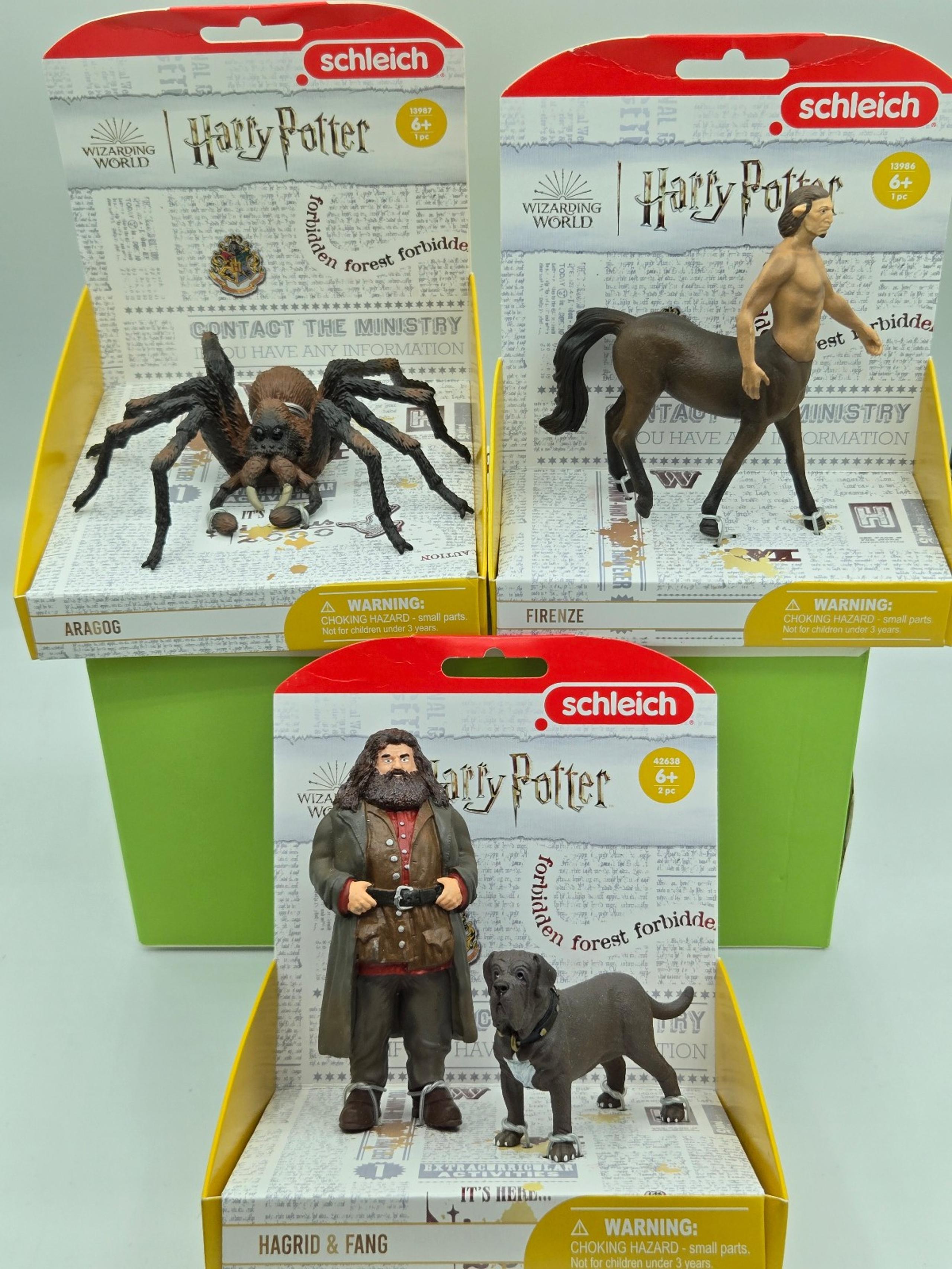 Harry Potter Aragog Hagrid & Fang Firenze Figure Collectible Schleich Combo Set