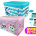 Character Sit Storage Box Doraemon and Dorami-chan Square Stool M Toy Box