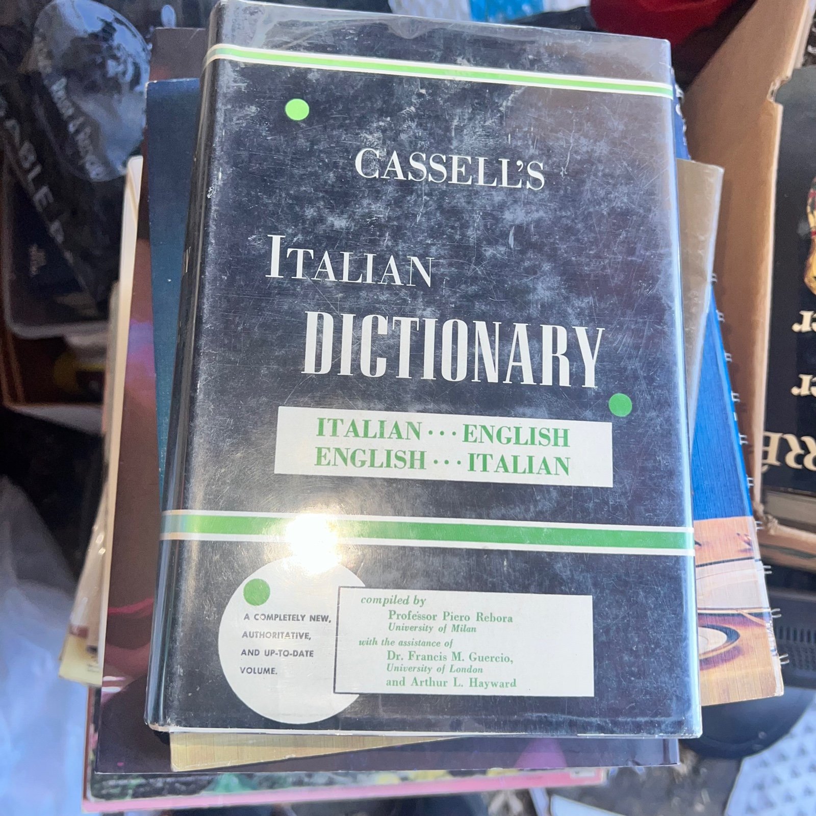 CASSELL’S ITALIAN DICTIONARY INDEXED 1959 HARDCOVER 1ST