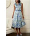 ASHRO SILKY BROCADE SLEEVELESS EASTER DRESS WITH BOLERO JACKET SPRING SUIT 16W