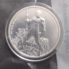 2023 Rare DC Comics Aquaman BU .999 Ounce Silver, Sealed in Org. Mint Packaging!