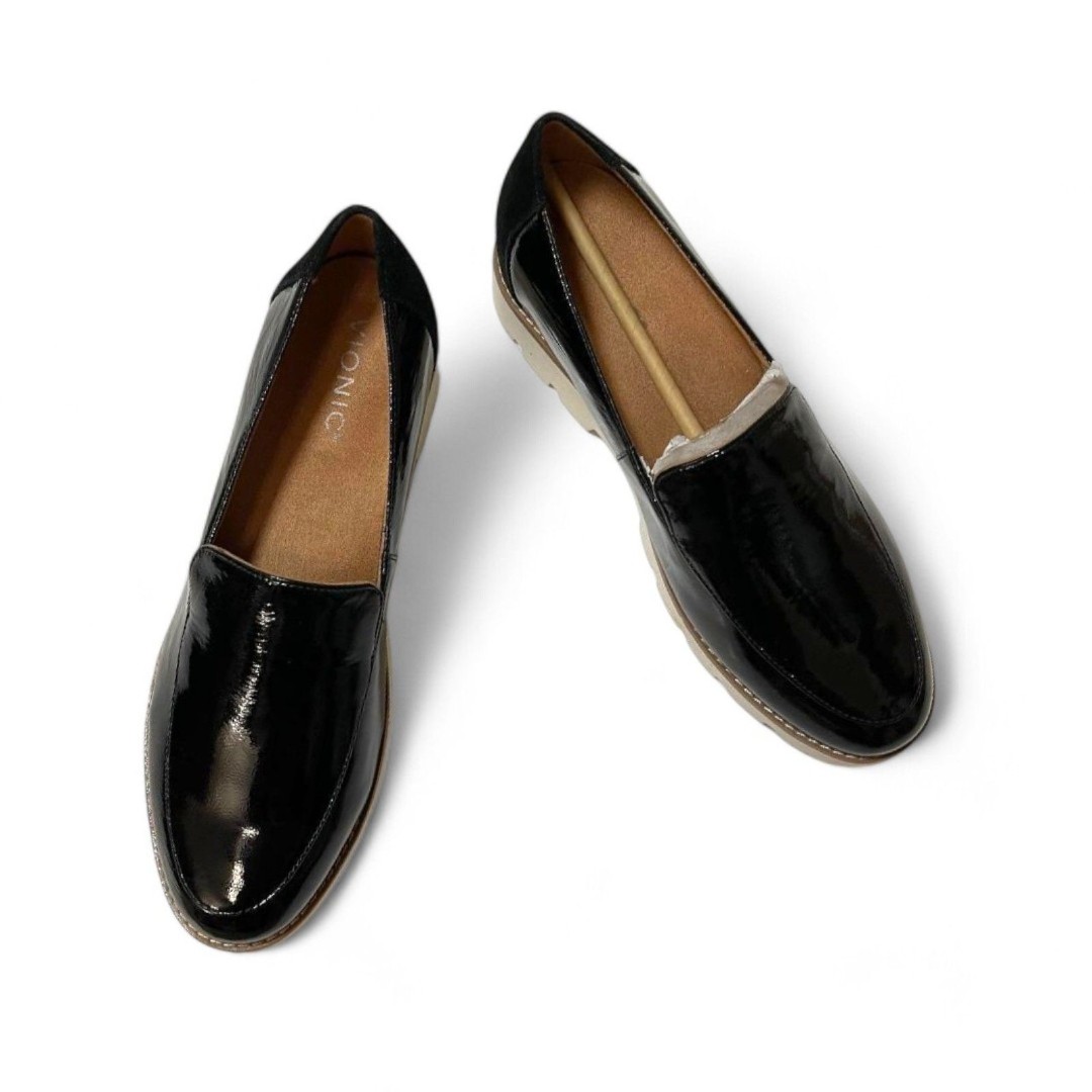 VIONIC Kensley Black Patent Loafer, NEW! Size 8.5