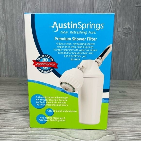 Nwt Austin Springs AS-SH-P-Premium Shower Filter system shower head