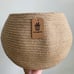 New Cute Round Basket - Cotton Rope Jute Baskets in Living Room.