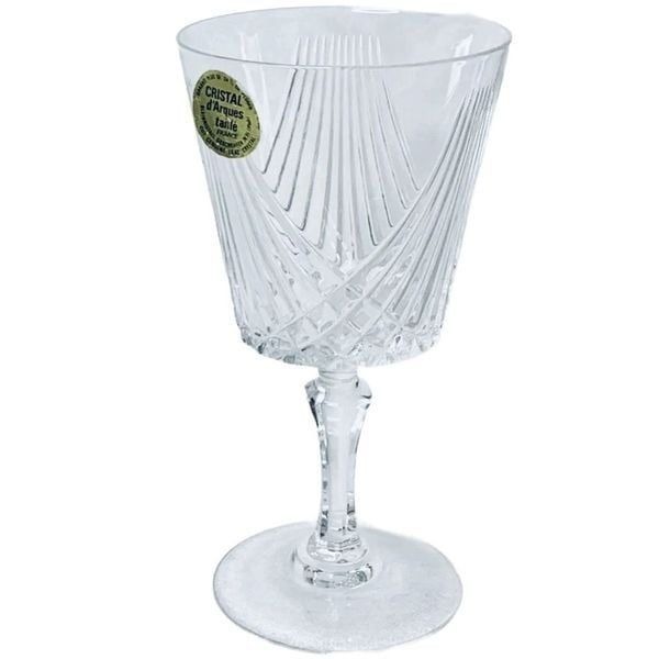 NWT set of 6 Cristal d’Arques taille cut 24% lead Chrystal glasses.
