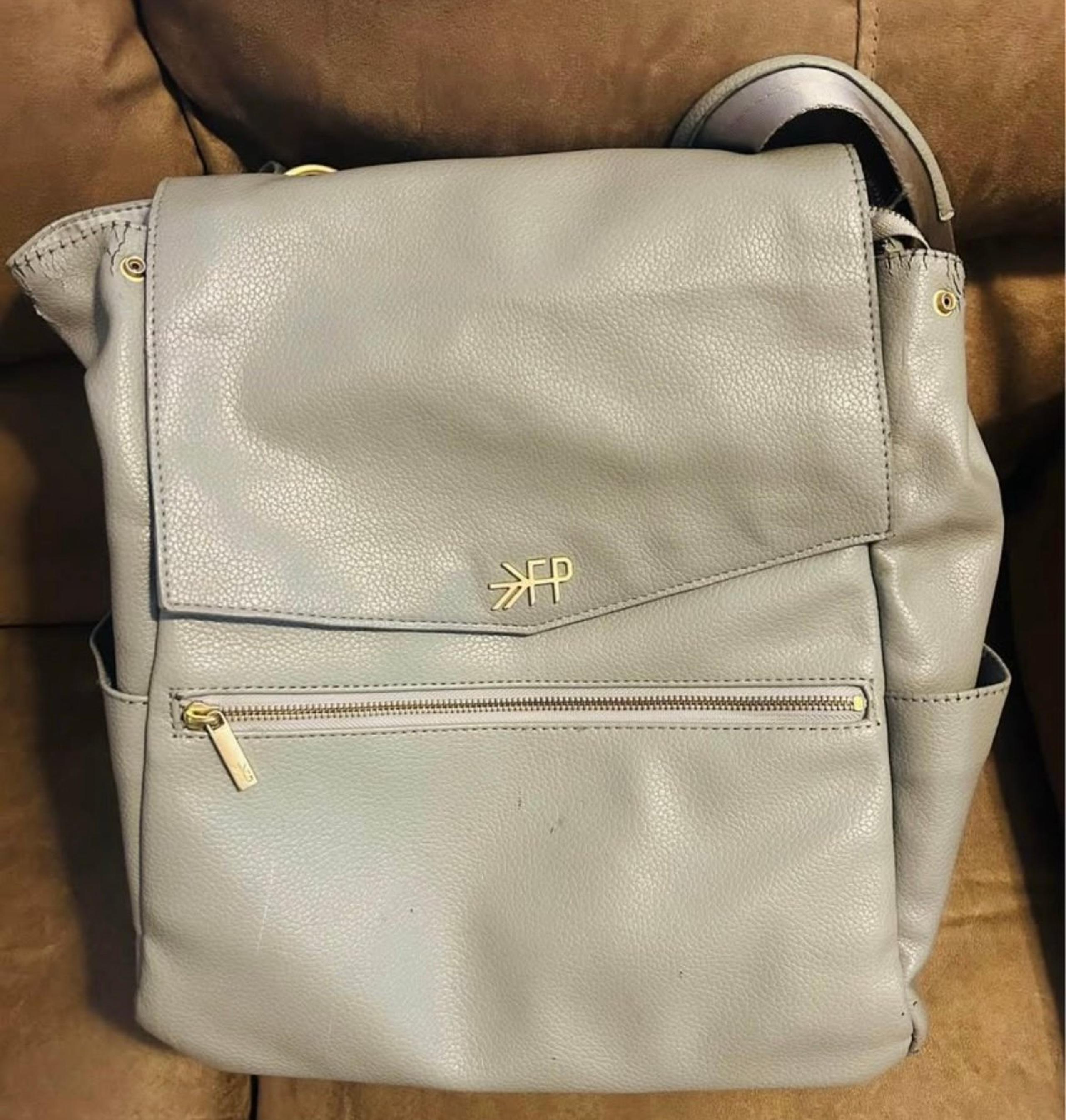 Gray Freshly Picked L diaper bag