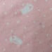Machine Stitched Soft Handmade Pieced Baby Girl Quilt Eyelet Trim 37 X 45